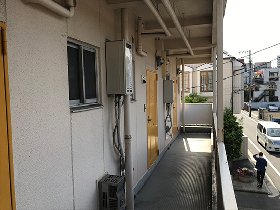 外壁塗装、屋上防水工事施工前A